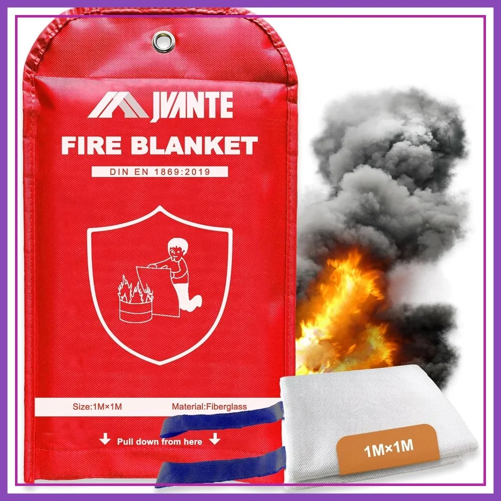 40x40in Fire Blanket for Home Kitchen Camping Car - 1 Pack Emergency Flame Suppression Fiberglass
40x40in Fire Blanket for Home Kitchen Camping Car - 1 Pack Emergency Flame Suppression Fiberglass