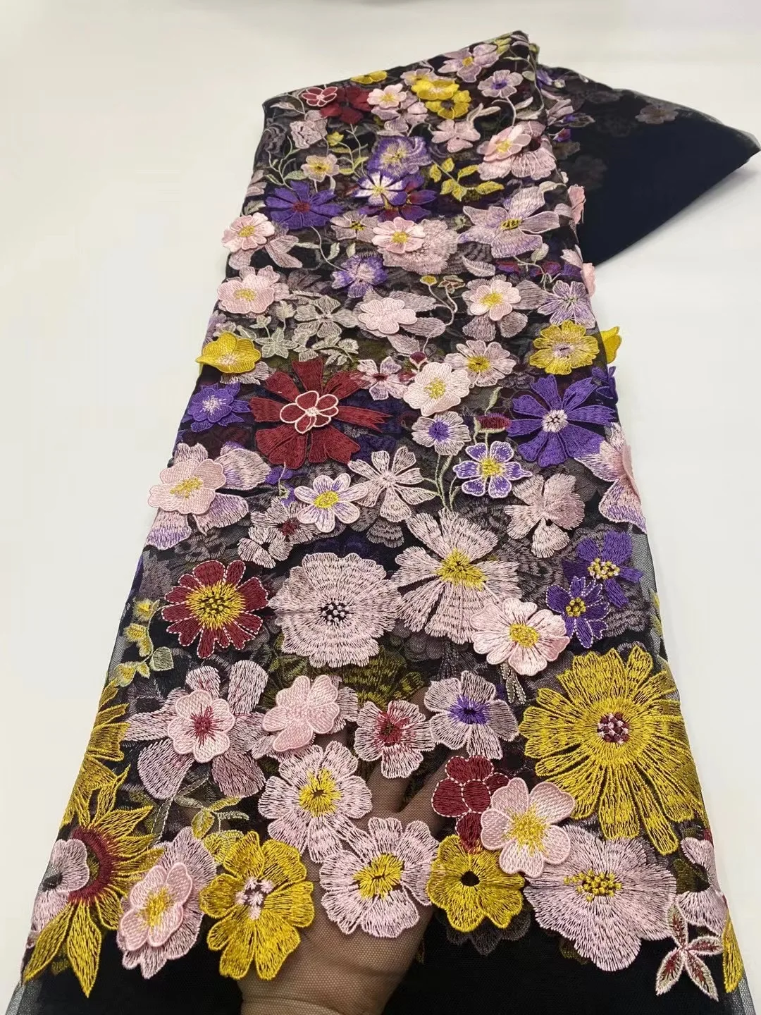 Flower Fairy New Product Multicolor Exquisite 3D Charming Flower Embroidery Lace Fabric DIY Fashion Skirt Dress Decoration X5330
Flower Fairy New Product Multicolor Exquisite 3D Charming Flower Embroidery Lace Fabric DIY Fashion Skirt Dress Decoration X5330
