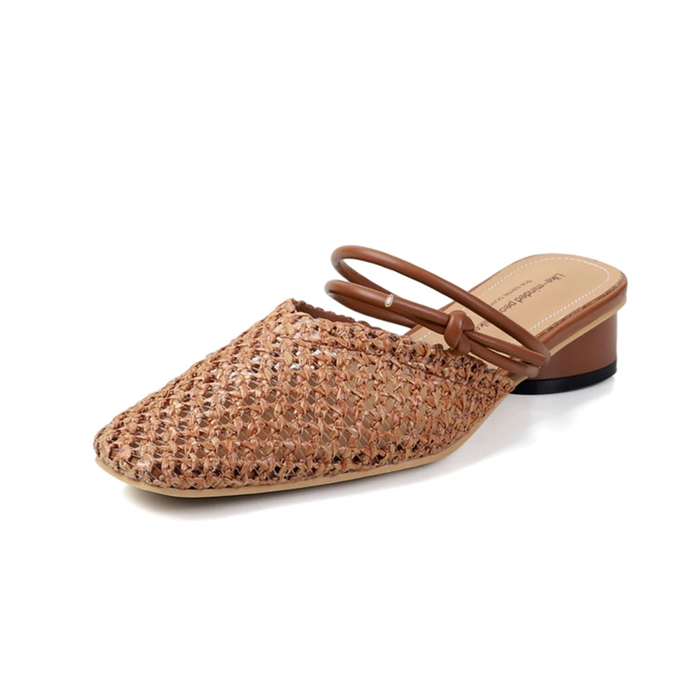 Genuine Leather Square Toe Women Summer Square Heel Sandals with Breathable and Comfortable Casual Walking Dress Slippers F1191
Genuine Leather Square Toe Women Summer Square Heel Sandals with Breathable and Comfortable Casual Walking Dress Slippers F1191