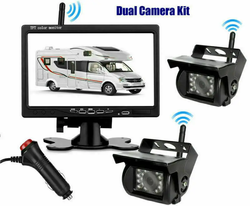 7" HD 12V 24V Wireless LCD Vehicle Backup Rear View Camera Monitor Car Charger For Trucks Bus RV Trailer Excavator
7" HD 12V 24V Wireless LCD Vehicle Backup Rear View Camera Monitor Car Charger For Trucks Bus RV Trailer Excavator
