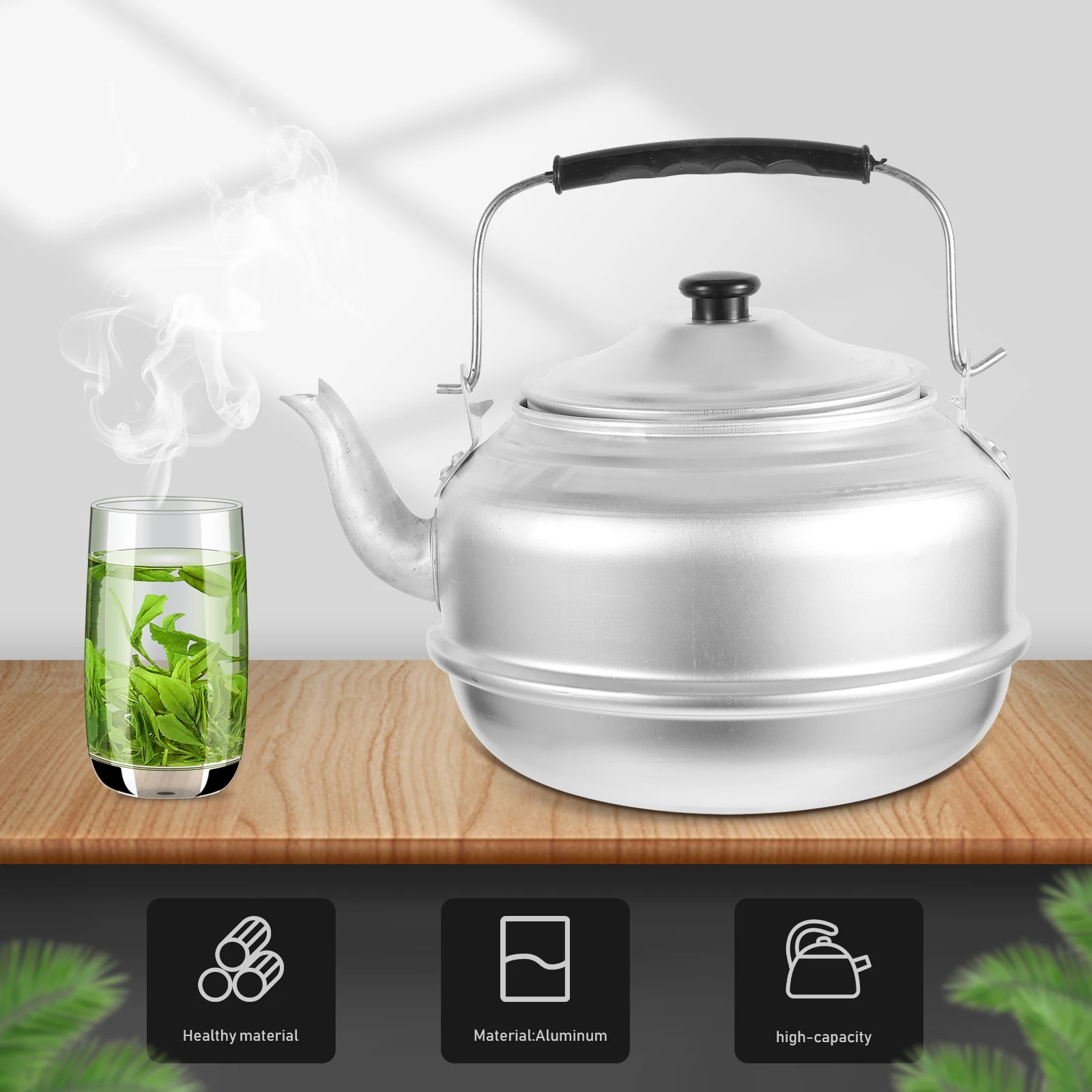 Aluminum Tea Large Capacity Home Teapot Stovetop Water Aluminum Teapot With H Jug Portable Kettle Metal Tea Pot Boiling
Aluminum Tea Large Capacity Home Teapot Stovetop Water Aluminum Teapot With H Jug Portable Kettle Metal Tea Pot Boiling
