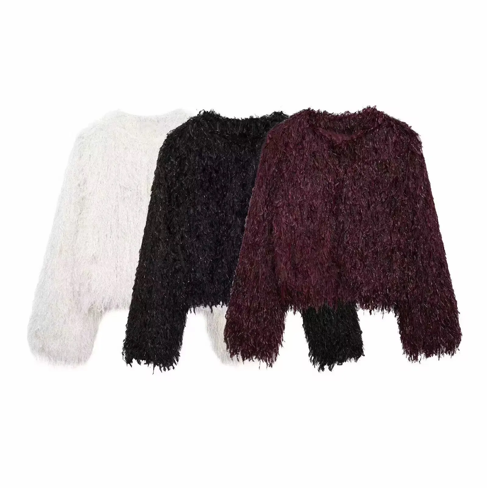 Multi Color Faux Fur Jacket Women O Neck Long Sleeve Fluffy Textured Elegant High Street Party Outerwear for Winter Casual
Multi Color Faux Fur Jacket Women O Neck Long Sleeve Fluffy Textured Elegant High Street Party Outerwear for Winter Casual