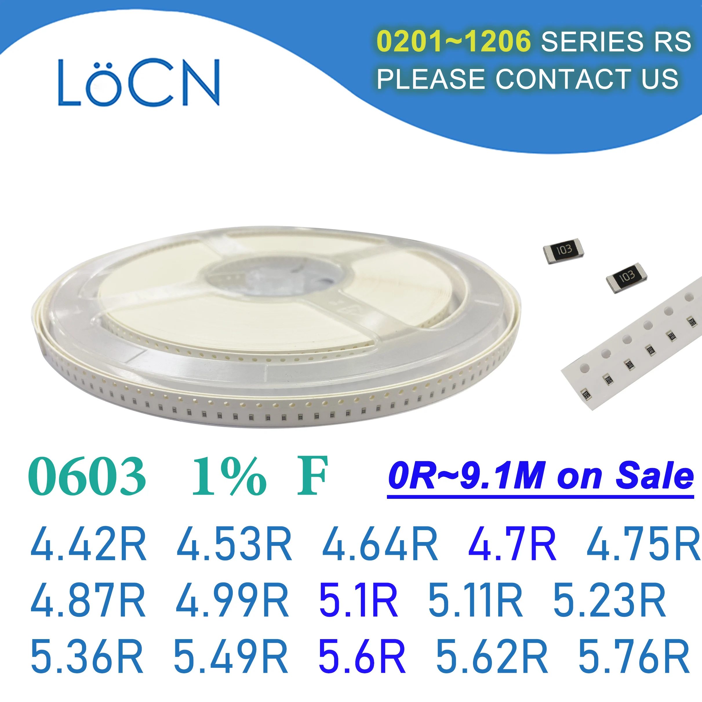 0603 1% 5000 шт. SMD резистор F 4.42R 4.53R 4.64R 4.7R 4.75R 4.87R 4.99R 5.3R 5.31R 5.23R 5.36R 5.49R 5.6R 5.62R 5.76R 1608 Ом
0603 1% 5000 шт. SMD резистор F 4.42R 4.53R 4.64R 4.7R 4.75R 4.87R 4.99R 5.3R 5.31R 5.23R 5.36R 5.49R 5.6R 5.62R 5.76R 1608 Ом