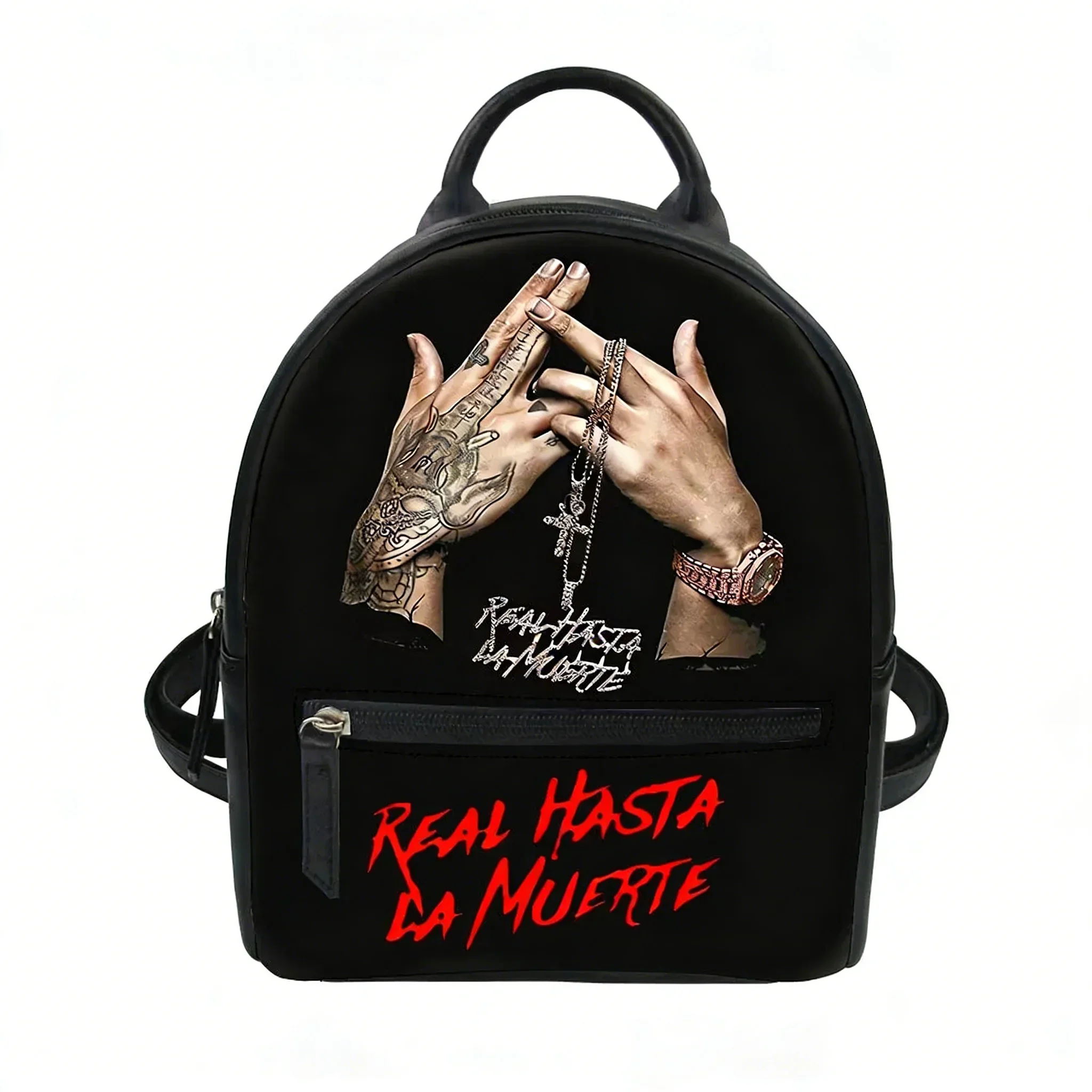 Anuel AA Real Hasta la Muerte Custom Backpack Purse Women Carter Schoolbags Double Shoulder Bag Mini Daypack Leather Travel Bag
Anuel AA Real Hasta la Muerte Custom Backpack Purse Women Carter Schoolbags Double Shoulder Bag Mini Daypack Leather Travel Bag