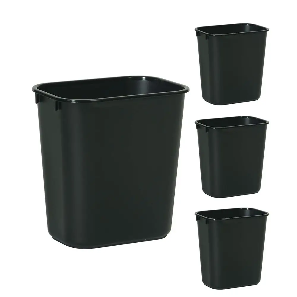 Small 13QT/3.25 GAL Wastebasket, Home/Office/Under Desk, Black, Pack of 4
Small 13QT/3.25 GAL Wastebasket, Home/Office/Under Desk, Black, Pack of 4