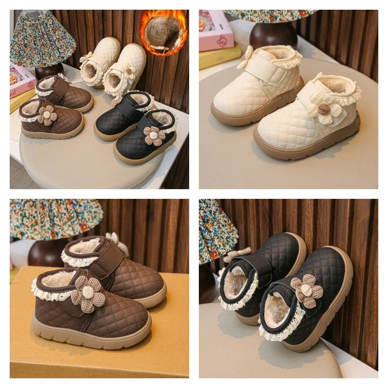 Зимние сапоги с подкладкой для девочек 1–10 лет, утепленная хлопковая обувь с бежевыми цветами для девочек, мягкая нескользящая детская прогулочная обувь, детские сапоги
Зимние сапоги с подкладкой для девочек 1–10 лет, утепленная хлопковая обувь с бежевыми цветами для девочек, мягкая нескользящая детская прогулочная обувь, детские сапоги