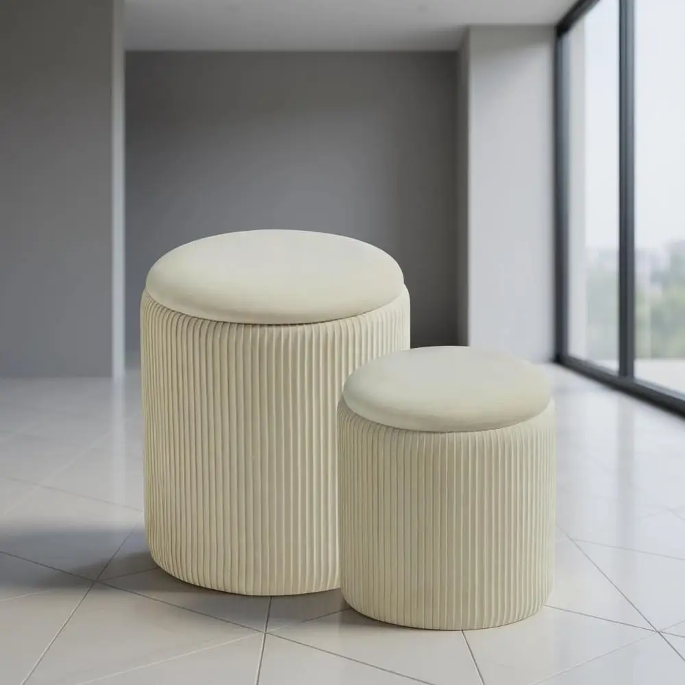 Velvet Upholstered Storage Ottoman with Vanity Stool, Multifunctional Coffee Table, Padded Seat for Living Room & Bedroom - Whit
Velvet Upholstered Storage Ottoman with Vanity Stool, Multifunctional Coffee Table, Padded Seat for Living Room & Bedroom - Whit