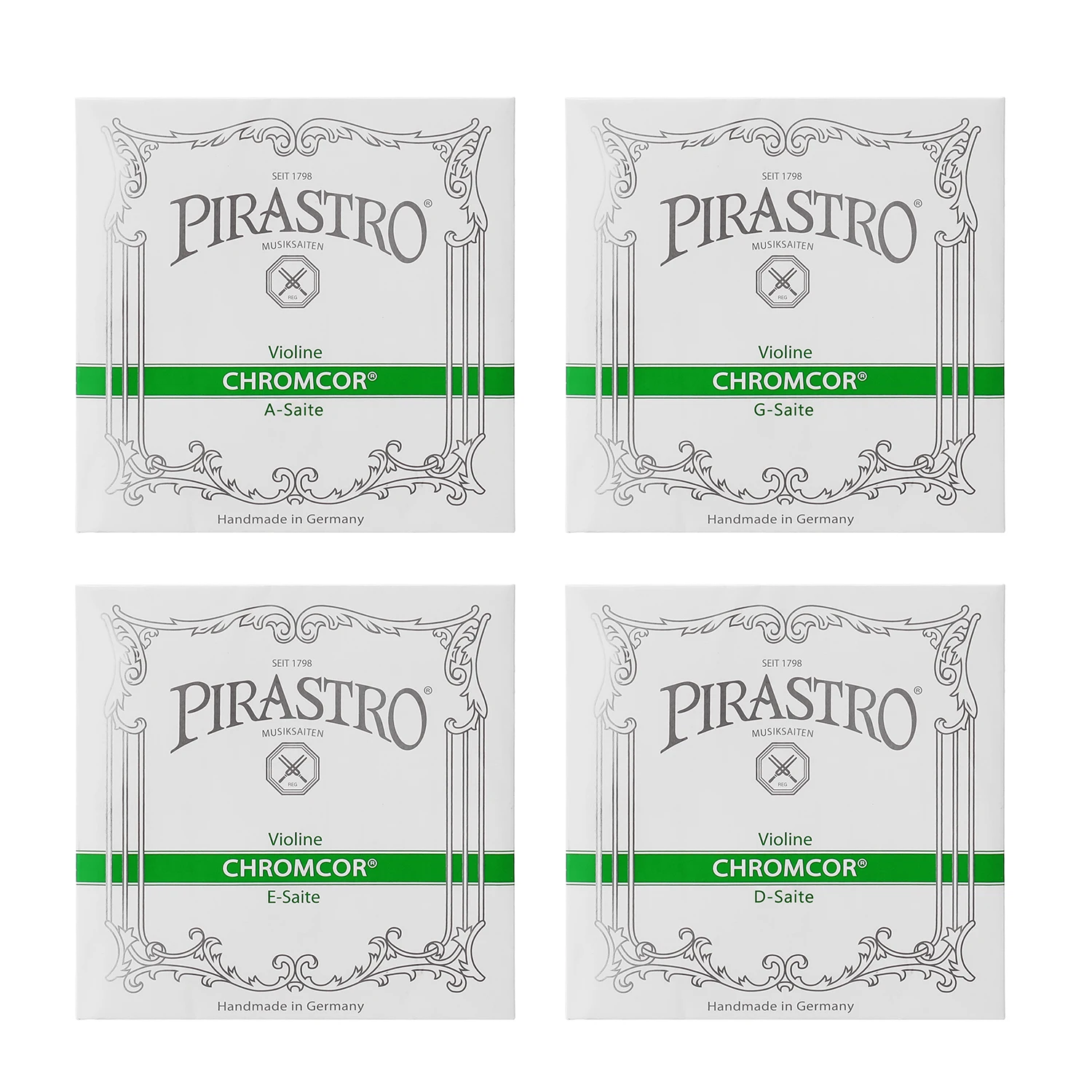 4pcs Chrome Steel Violin Strings Set, Silver Color, for 4/4-3/4 Violins, Includes E A D G Strings, Violin Accessories, Package
4pcs Chrome Steel Violin Strings Set, Silver Color, for 4/4-3/4 Violins, Includes E A D G Strings, Violin Accessories, Package