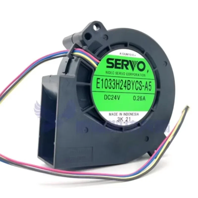 SERVO E1033H24BYCS-A5 DC 24V 0.26A 97x97x33mm 4-Wire Server Cooling Fan
SERVO E1033H24BYCS-A5 DC 24V 0.26A 97x97x33mm 4-Wire Server Cooling Fan
