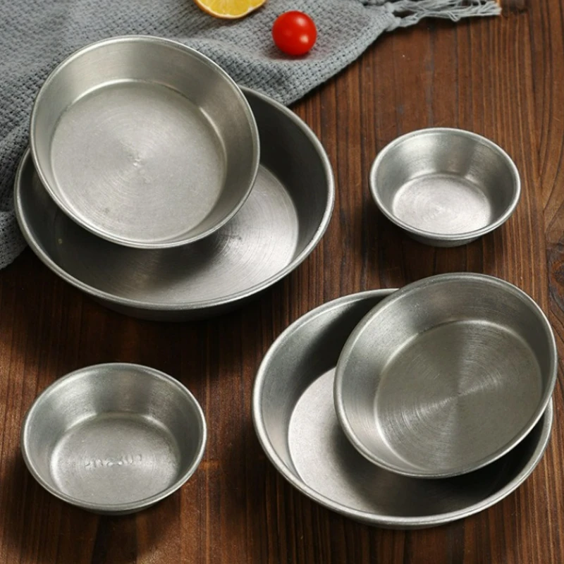 Vintage Stainless Steel Dish Plate Barbecue Restaurant Western Salad Small Bowl Sauce Cup Fries Ketchup Saucer Kitchen Tableware
Vintage Stainless Steel Dish Plate Barbecue Restaurant Western Salad Small Bowl Sauce Cup Fries Ketchup Saucer Kitchen Tableware