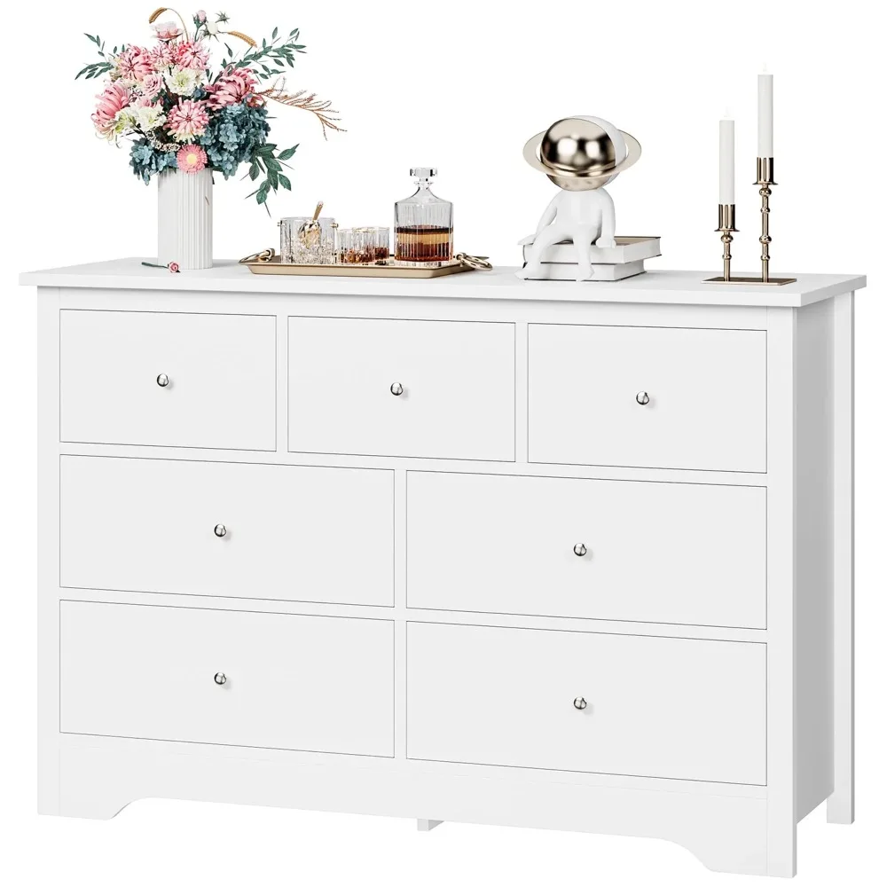 7 Drawer White Dresser for Bedroom, Modern Chest of Drawer Wood Storage Cabinet for Entryway Living Room
7 Drawer White Dresser for Bedroom, Modern Chest of Drawer Wood Storage Cabinet for Entryway Living Room