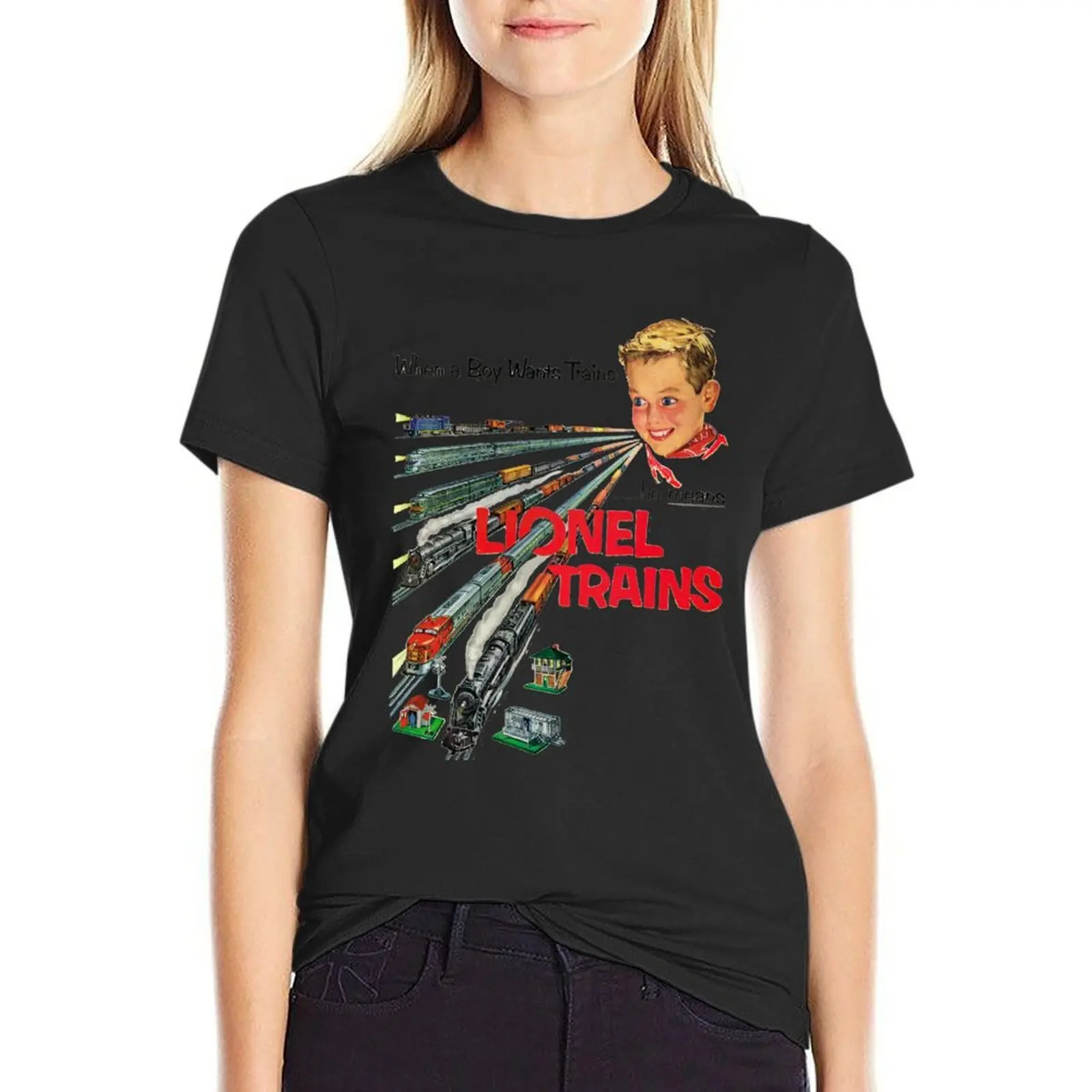 Every 1950s American Boys Christmas Wish. Lionel Train Set T-Shirt customizeds anime vintage Women's tee shirt
Every 1950s American Boys Christmas Wish. Lionel Train Set T-Shirt customizeds anime vintage Women's tee shirt