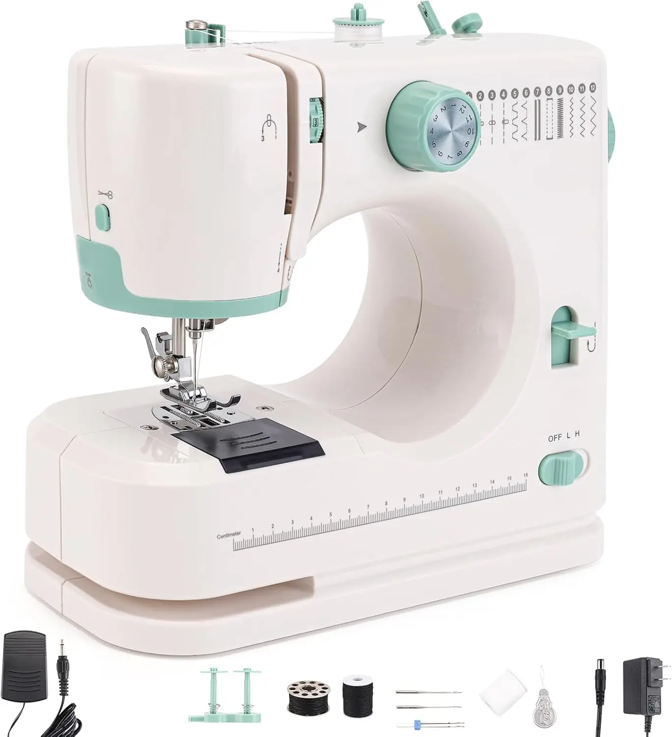 Beginner Sewing Machine: 12 Stitches, Twin Needle, Lightweight Portable Free Arm for Mending & Quilting
Beginner Sewing Machine: 12 Stitches, Twin Needle, Lightweight Portable Free Arm for Mending & Quilting