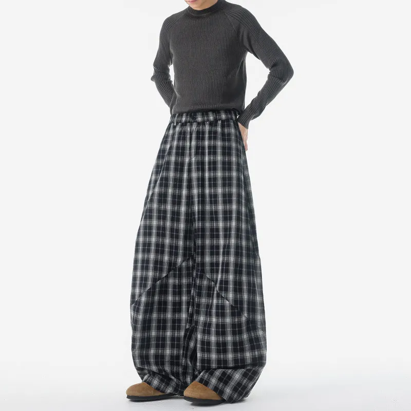 American Sle Men's Casual Pants Plaid Wide Leg Pants Loose Fit Versatile Comfortable Cotton Spring Autumn Seasonal Wear
American Sle Men's Casual Pants Plaid Wide Leg Pants Loose Fit Versatile Comfortable Cotton Spring Autumn Seasonal Wear
