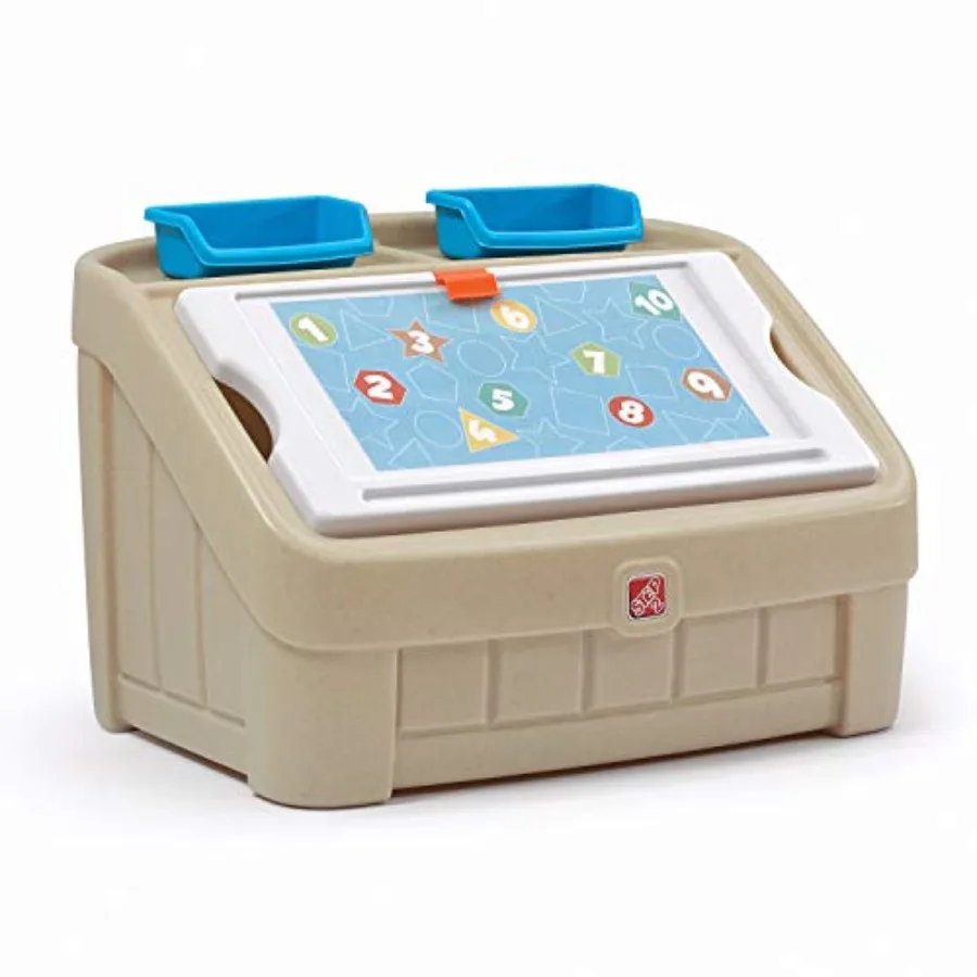 2-in-1 Toy Box Art Lid Toy Storage Bin Organizer Easel Chest in One Durable Plastic Storage for Toddlers 2+ Years Old Blue
2-in-1 Toy Box Art Lid Toy Storage Bin Organizer Easel Chest in One Durable Plastic Storage for Toddlers 2+ Years Old Blue