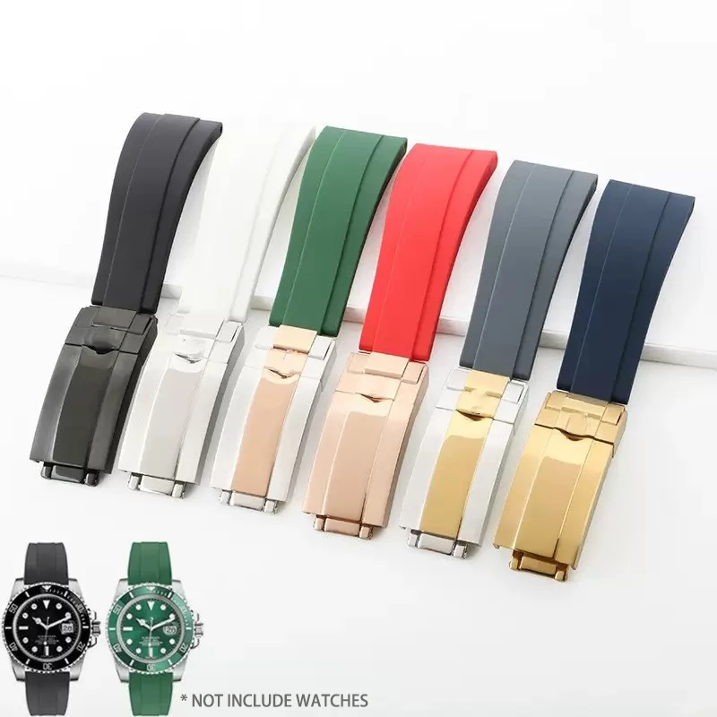 For GMT Submariner Explore 20mm 21mm 22mm Silicone Watch Strap Flat Interface Wristband Watch Bands Accessories Black Green Gray
For GMT Submariner Explore 20mm 21mm 22mm Silicone Watch Strap Flat Interface Wristband Watch Bands Accessories Black Green Gray
