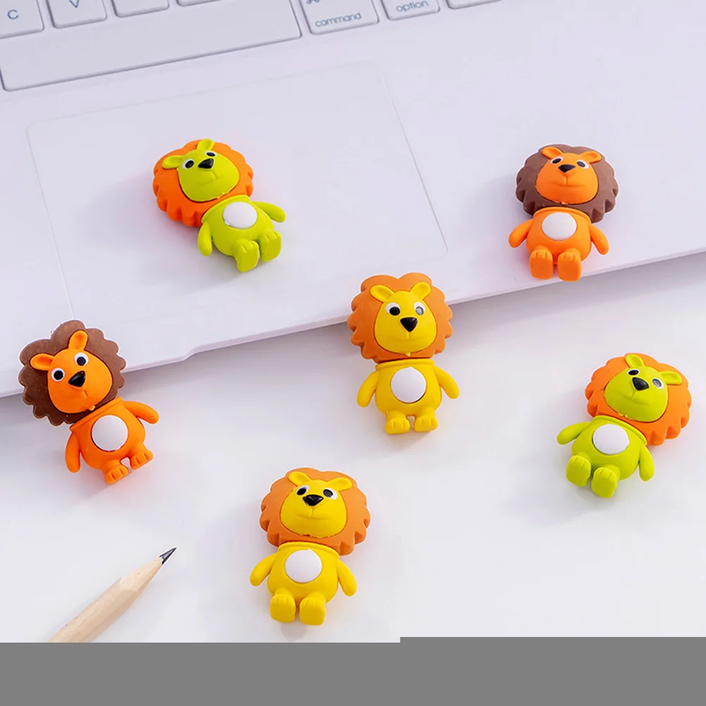 12pcs Creative Rubber Erasers Adorable Lion Shaped Kids Stationery Mini Cartoon Animal Pencil Accessories School Supplies
12pcs Creative Rubber Erasers Adorable Lion Shaped Kids Stationery Mini Cartoon Animal Pencil Accessories School Supplies
