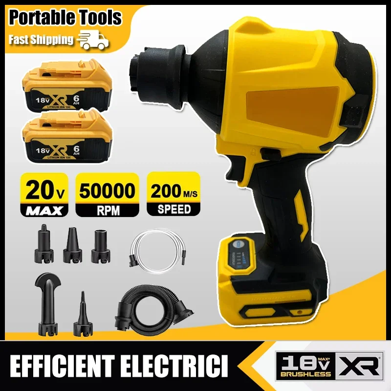 Беспроводная бесщеточная воздуходувка-пылесос, электрический пылесос-воздуходувка, ручной вентилятор для аккумулятора Dewalt 18V
Беспроводная бесщеточная воздуходувка-пылесос, электрический пылесос-воздуходувка, ручной вентилятор для аккумулятора Dewalt 18V