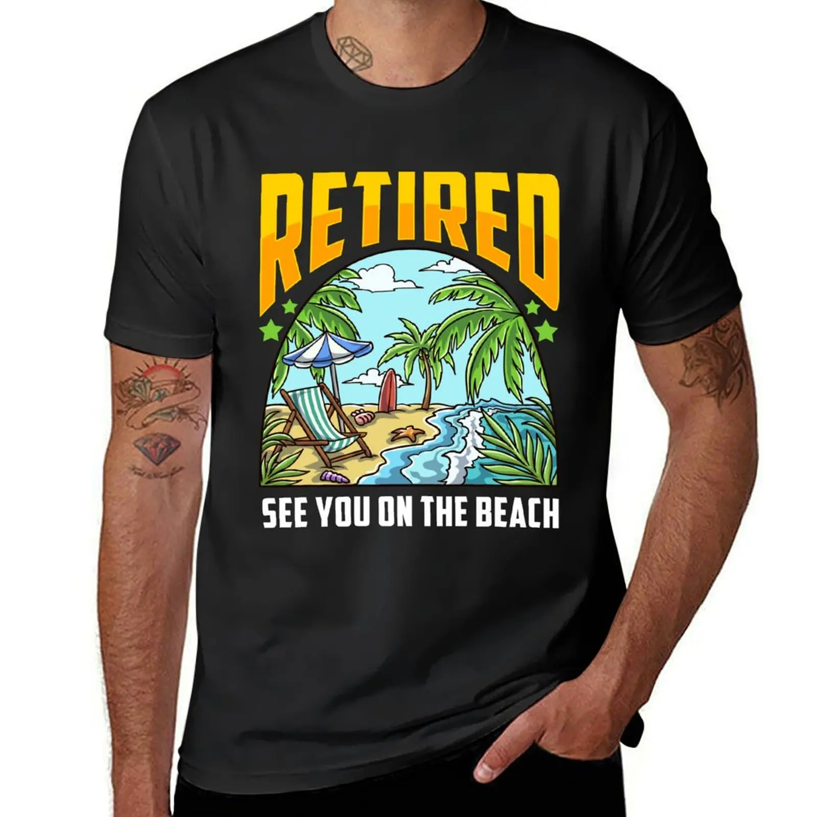 Retired See you on The beach T-Shirt summer top anime clothes vintage mens graphic t-shirts pack
Retired See you on The beach T-Shirt summer top anime clothes vintage mens graphic t-shirts pack