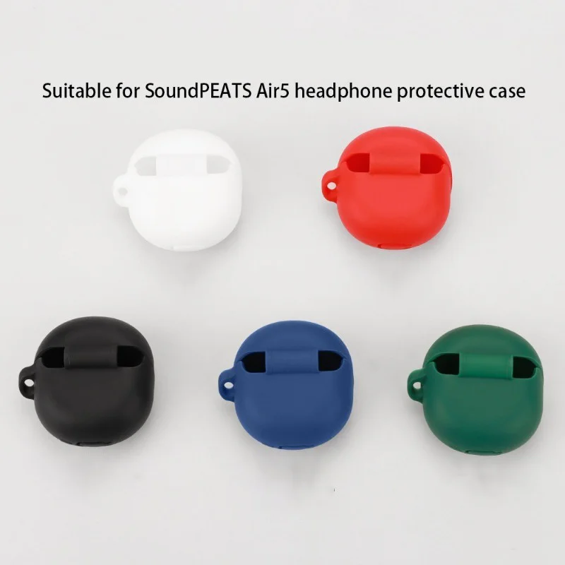 For SoundPEATS Air5 Case Silicone Protective Sleeve Cover For SoundPEATS Air5 Bluetooth Wireless Earphones Protector Accessory
For SoundPEATS Air5 Case Silicone Protective Sleeve Cover For SoundPEATS Air5 Bluetooth Wireless Earphones Protector Accessory