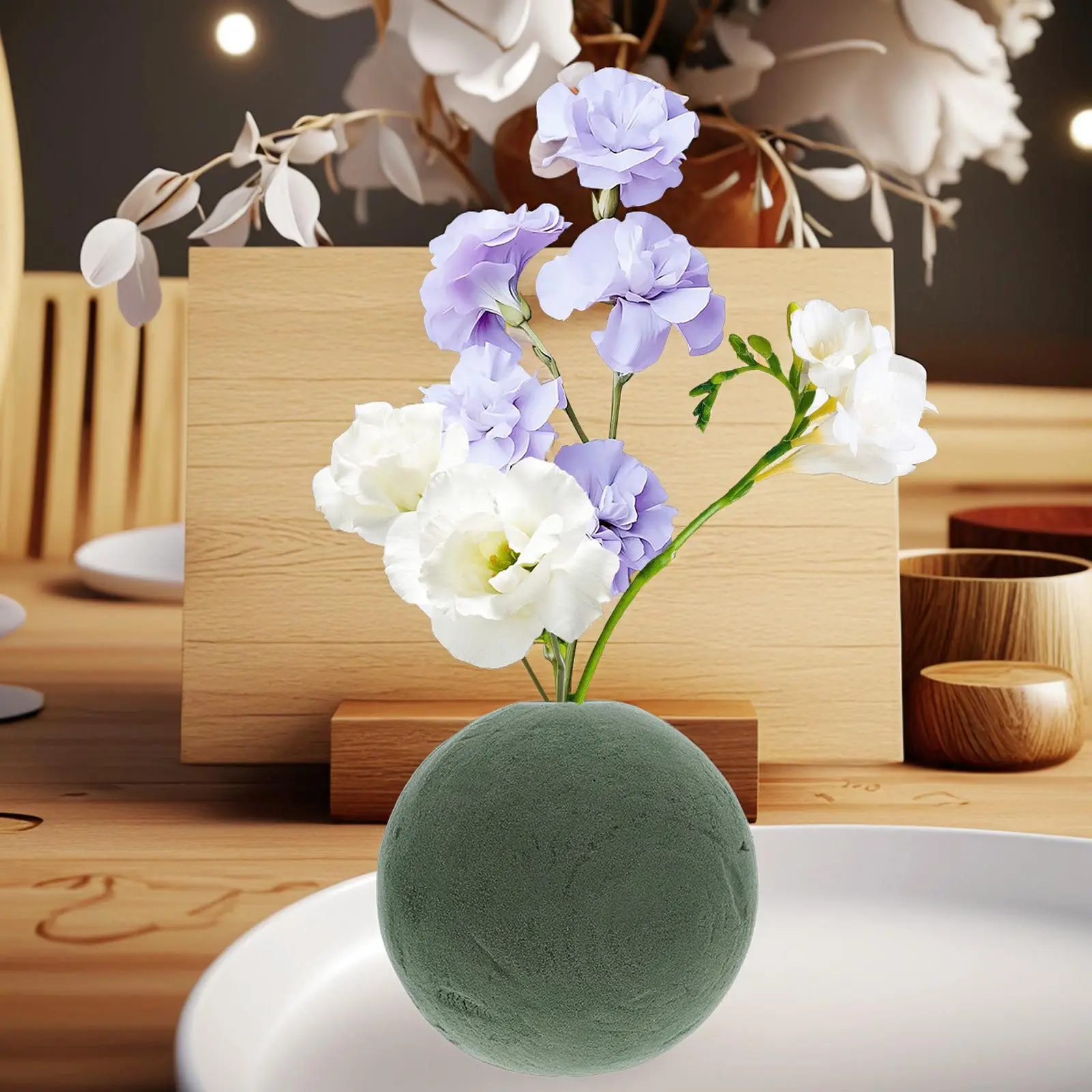 2Pcs Round Floral Foam Sphere 12Cm Water Absorbing Foam Balls for Fresh Artificial Flowers Wedding Party DIY Arrangements
2Pcs Round Floral Foam Sphere 12Cm Water Absorbing Foam Balls for Fresh Artificial Flowers Wedding Party DIY Arrangements