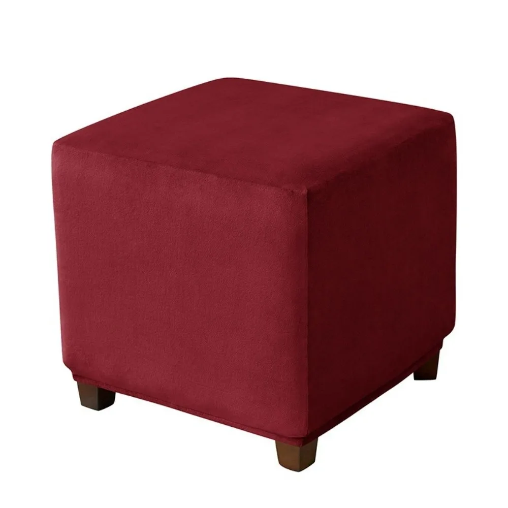 Durable Velvet Ottoman Cover Elastic Square Pouf Stool Cover Dustproof Solid Color Footrest Slipcovers
Durable Velvet Ottoman Cover Elastic Square Pouf Stool Cover Dustproof Solid Color Footrest Slipcovers