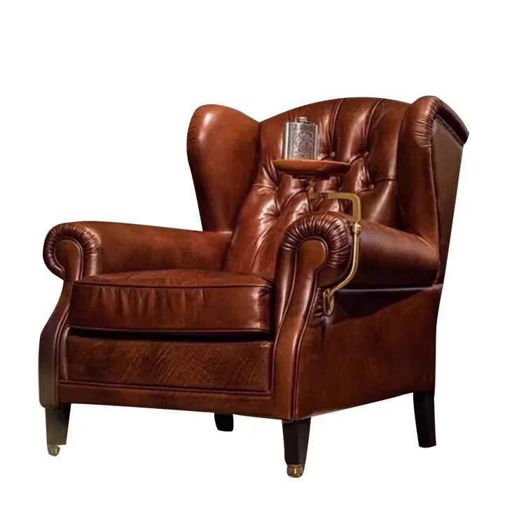 1919 Cigar Chair American Vintage Full Leather Godfather Chair Casual
1919 Cigar Chair American Vintage Full Leather Godfather Chair Casual
