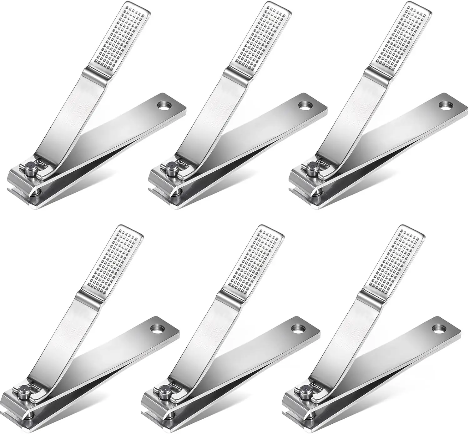 6 Pcs Heavy Duty Stainless Steel Nail Clippers for Thick Toenails, Edge Cutters for Men Women
6 Pcs Heavy Duty Stainless Steel Nail Clippers for Thick Toenails, Edge Cutters for Men Women