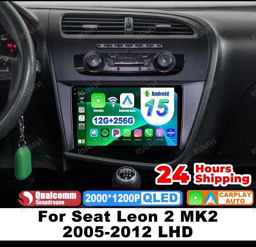 Car Radio Android 15 For Seat Leon 2 MK2 2005-2012 LHD GPS 4G LTE Stereo DVD Viedo Player Navigation Wireless Carplay Auto QLED
Car Radio Android 15 For Seat Leon 2 MK2 2005-2012 LHD GPS 4G LTE Stereo DVD Viedo Player Navigation Wireless Carplay Auto QLED