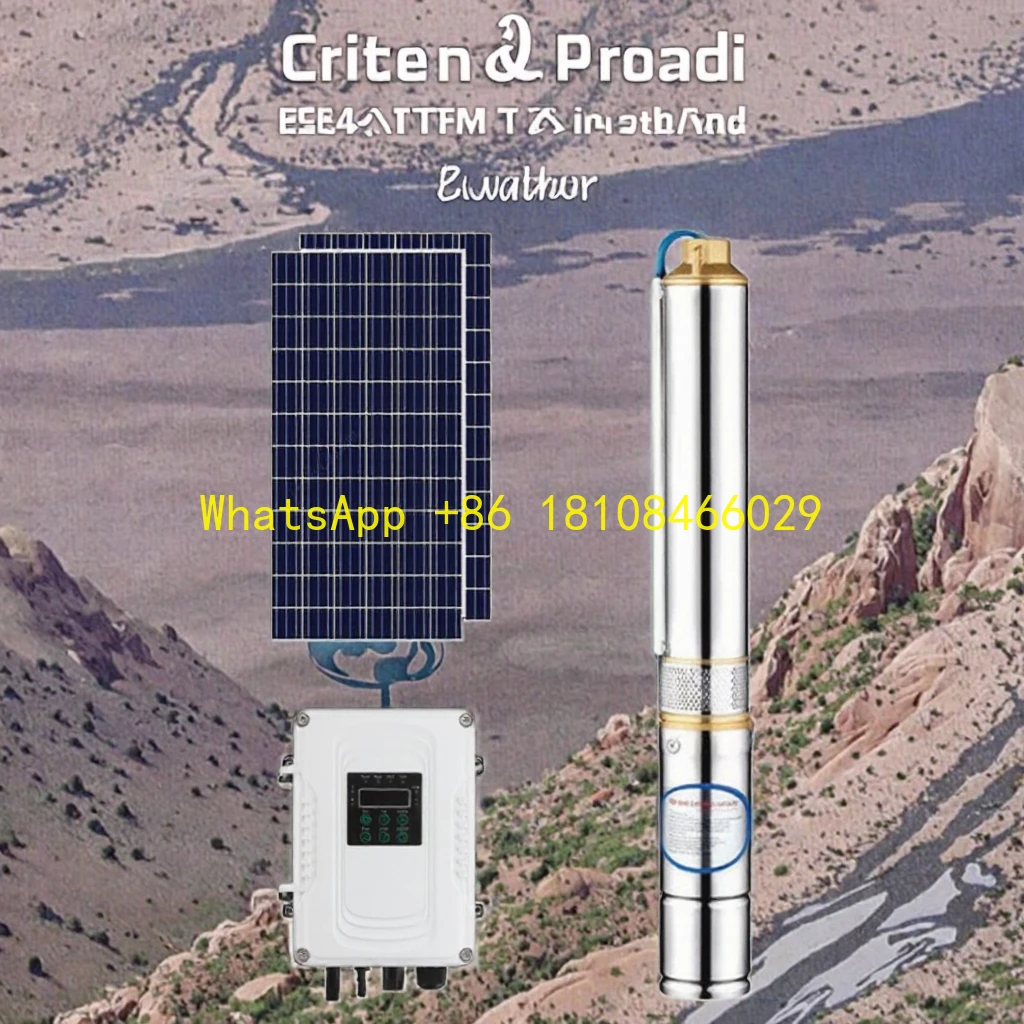 Well Borehole Solar Water Pump for Irrigation HouseholdOEM Manufacturer Customizable Stainless Steel Brushless Submersible Deep
Well Borehole Solar Water Pump for Irrigation HouseholdOEM Manufacturer Customizable Stainless Steel Brushless Submersible Deep