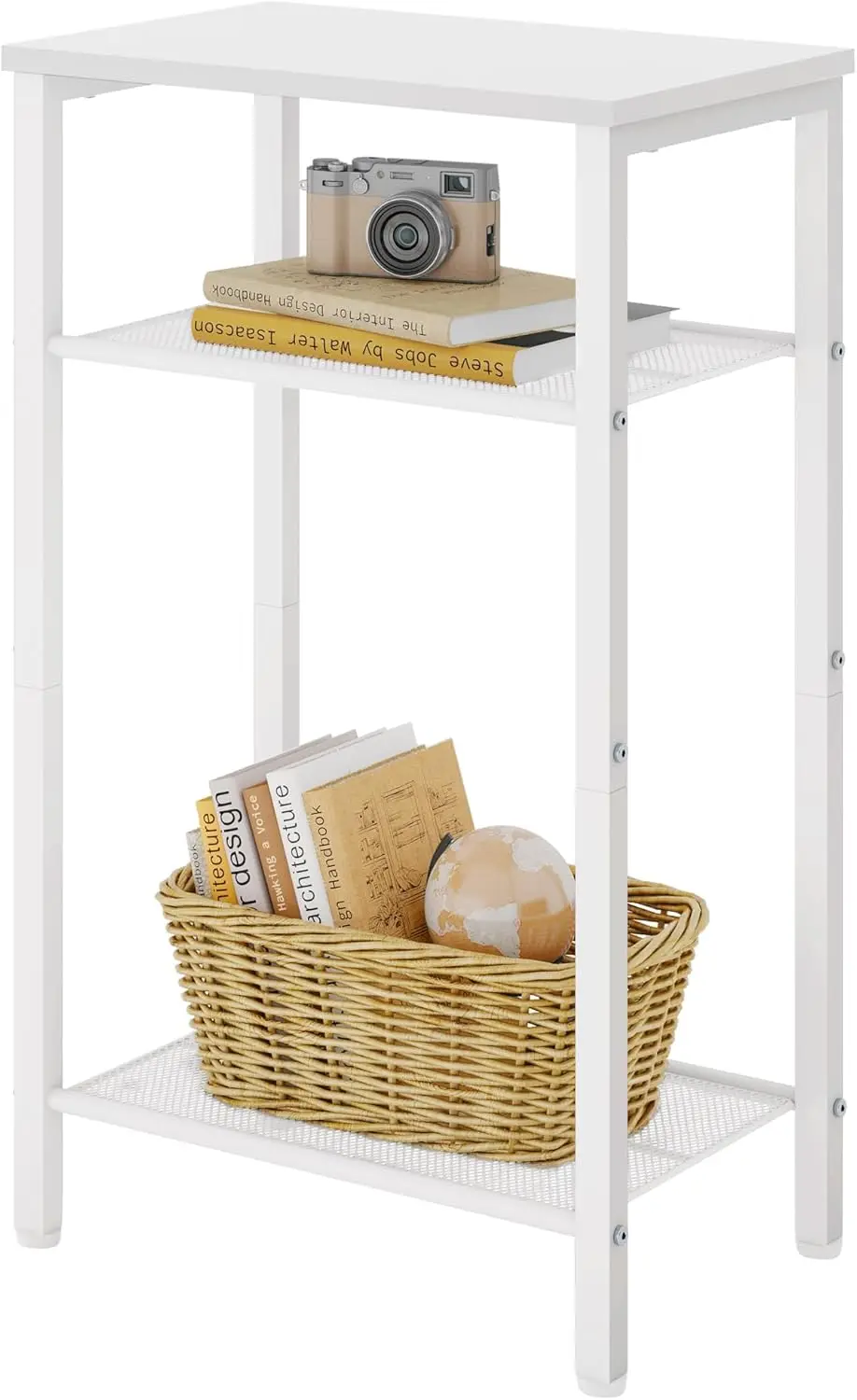 3 Tier End Table, Telephone Table, Narrow Side Table with Storage, Nightstand for Small Spaces, Metal Frame, for Living Room,
3 Tier End Table, Telephone Table, Narrow Side Table with Storage, Nightstand for Small Spaces, Metal Frame, for Living Room,
