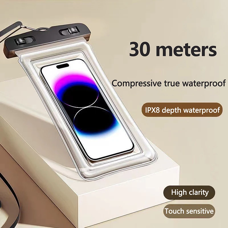HUA HUA Transparent Waterproof Phone Case Touch Screen Sealed Bag Swimming Diving Phone Cover
HUA HUA Transparent Waterproof Phone Case Touch Screen Sealed Bag Swimming Diving Phone Cover