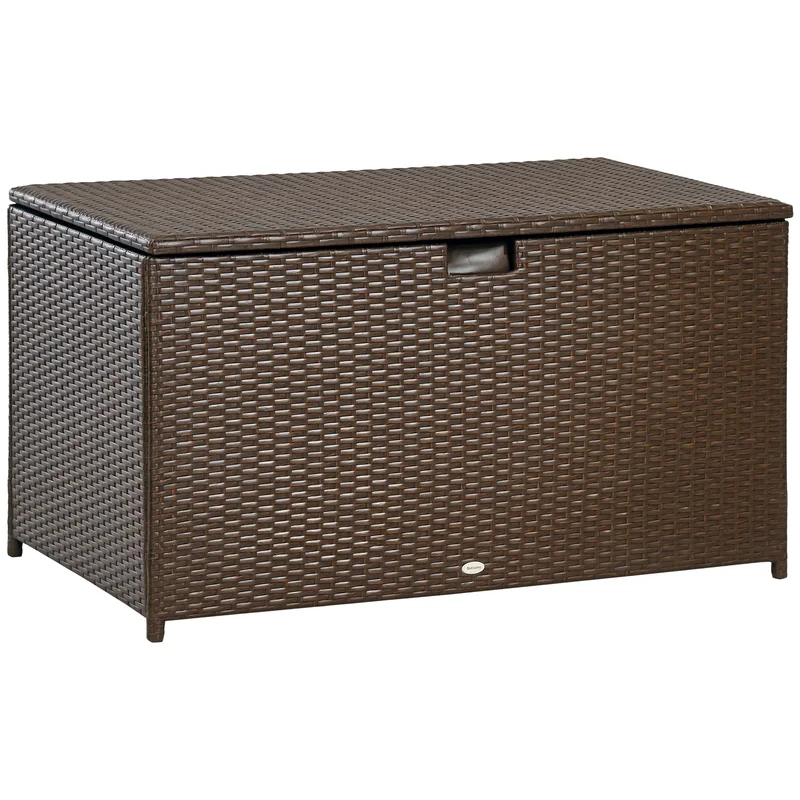 113 Gallon Outdoor Storage Box, Rattan Deck Box for Indoor, Patio Furniture Cushions, Pool Garden Tools, Brown
113 Gallon Outdoor Storage Box, Rattan Deck Box for Indoor, Patio Furniture Cushions, Pool Garden Tools, Brown