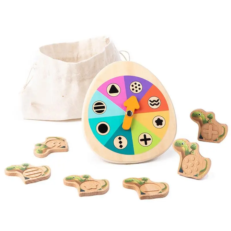 Wooden Educational Toys Fine Motor Skills Developmental Game Shape Matching Dinosaur Turntable Game Hand-Eye Coordination
Wooden Educational Toys Fine Motor Skills Developmental Game Shape Matching Dinosaur Turntable Game Hand-Eye Coordination