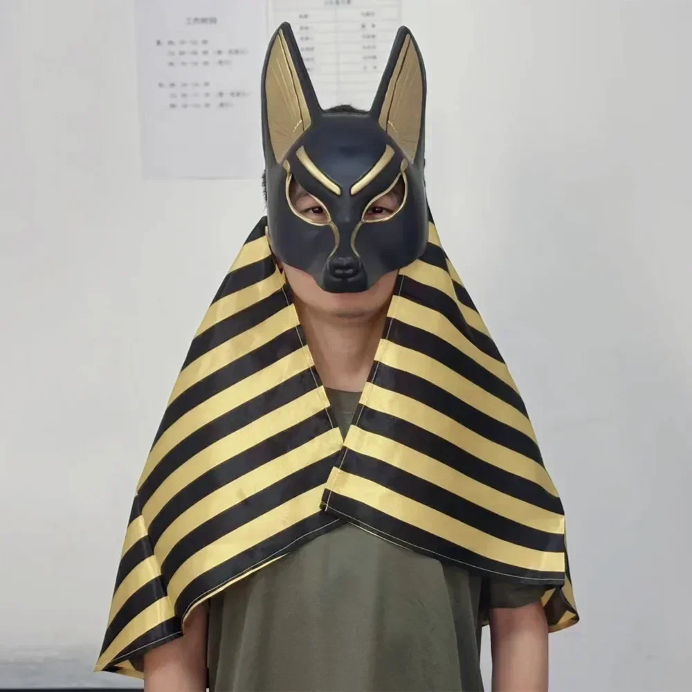 Egyptian Anubis Face Mask PVC Wolf Head helmet Ancient Egypt god headgear Costume Party Cosplay Halloween prop Fancy Dress Ball
Egyptian Anubis Face Mask PVC Wolf Head helmet Ancient Egypt god headgear Costume Party Cosplay Halloween prop Fancy Dress Ball
