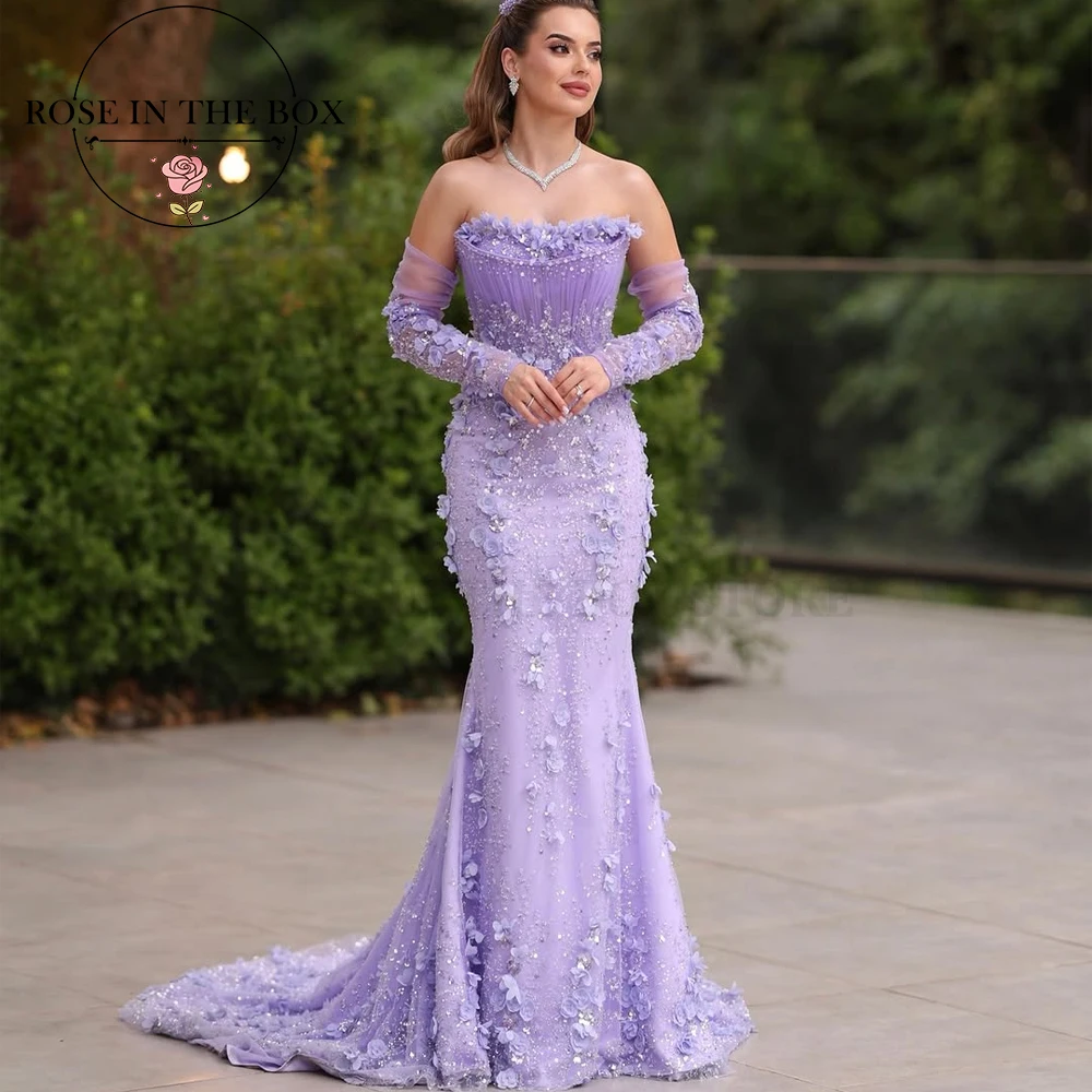 ROSEINTHEBOX Индивидуальные сиреневые вечерние платья русалки с открытыми плечами и 3D цветочной аппликацией, роскошные платья de fiesta elegantes
ROSEINTHEBOX Индивидуальные сиреневые вечерние платья русалки с открытыми плечами и 3D цветочной аппликацией, роскошные платья de fiesta elegantes