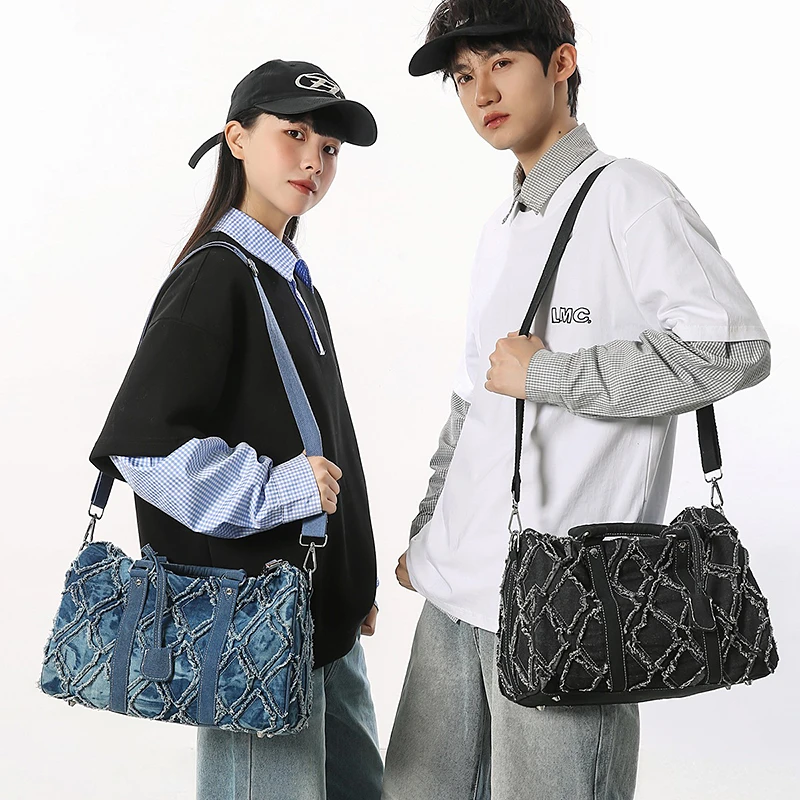 Men's and women's casual denim trendy travel bag shoulder bag crossbody bag handbag luxury designer bags tote bag сумка bags
Men's and women's casual denim trendy travel bag shoulder bag crossbody bag handbag luxury designer bags tote bag сумка bags