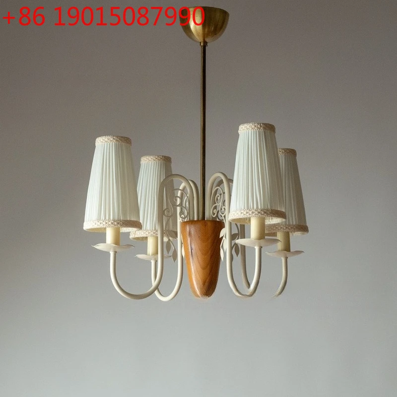 Swedish medieval modern wind chandelier French walnut color living room dining room bedroom light
Swedish medieval modern wind chandelier French walnut color living room dining room bedroom light