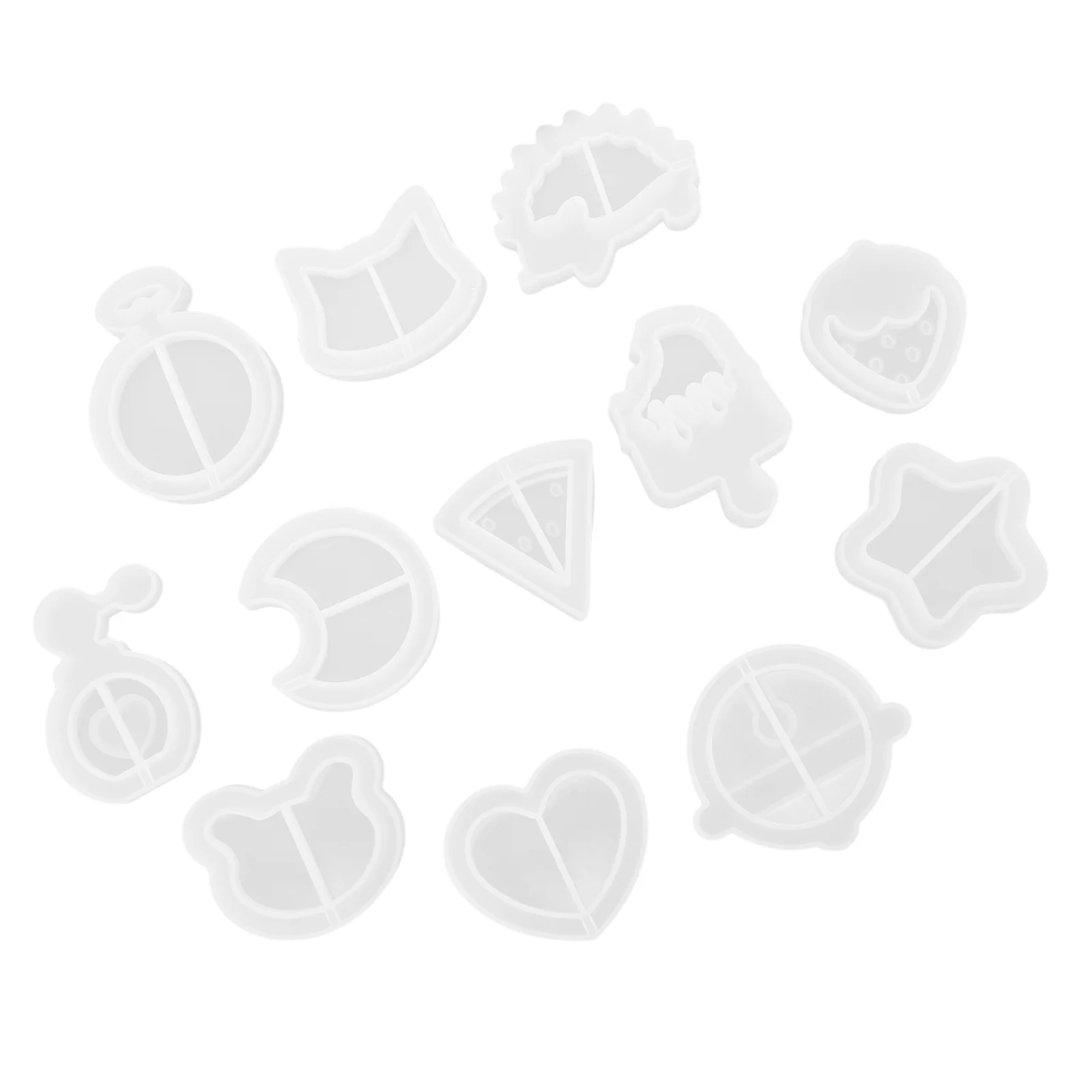 12 Pcs Pendant Silicone Mold for DIY Decor Small Animals Silica Gel Accessories Resin Craft Crystal Epoxy Mould
12 Pcs Pendant Silicone Mold for DIY Decor Small Animals Silica Gel Accessories Resin Craft Crystal Epoxy Mould