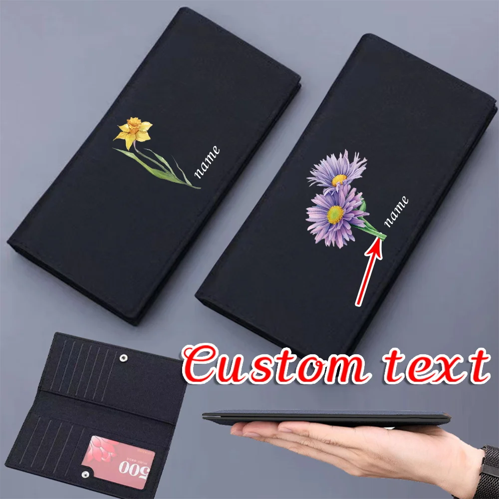 Personalized Customized Name Wallet Women Card Clips Purses Coin Pocket Wallets Bank Card Storage Pack Neutral Credit Case Bag
Personalized Customized Name Wallet Women Card Clips Purses Coin Pocket Wallets Bank Card Storage Pack Neutral Credit Case Bag