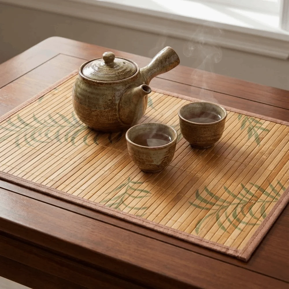 Easy-to-clean Foldable Bamboo Placemat Simple Non-Slip Teacup Mat Multi-Functional Coaster Heat Insulation Pad Kitchen Use
Easy-to-clean Foldable Bamboo Placemat Simple Non-Slip Teacup Mat Multi-Functional Coaster Heat Insulation Pad Kitchen Use