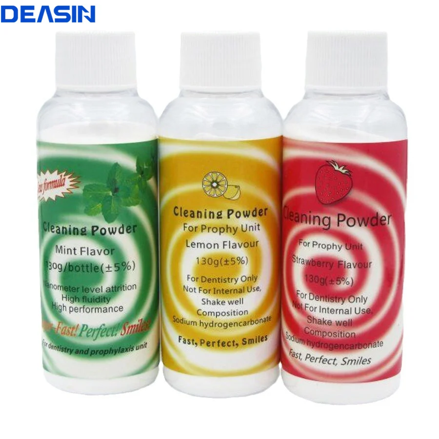 130g Dental Cleaning Powder Air Jet Flow Teeth Polishing Prophy Plaque Stain Removal Oral Care Tooth Whitening Essence 3 Flavors
130g Dental Cleaning Powder Air Jet Flow Teeth Polishing Prophy Plaque Stain Removal Oral Care Tooth Whitening Essence 3 Flavors