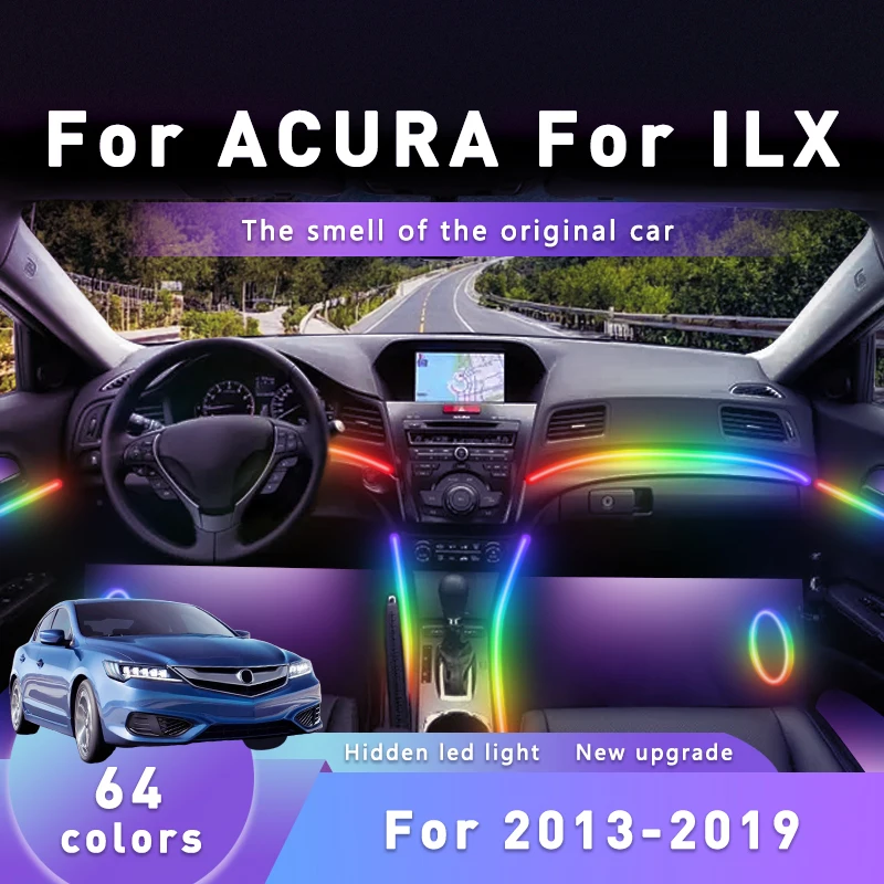 FILIPLI For The ACURA ILX For 2013-2019 Car Interior Acrylic Lights Multi Color RGB Car Ambient LED Strip With Bluetooth Control
FILIPLI For The ACURA ILX For 2013-2019 Car Interior Acrylic Lights Multi Color RGB Car Ambient LED Strip With Bluetooth Control