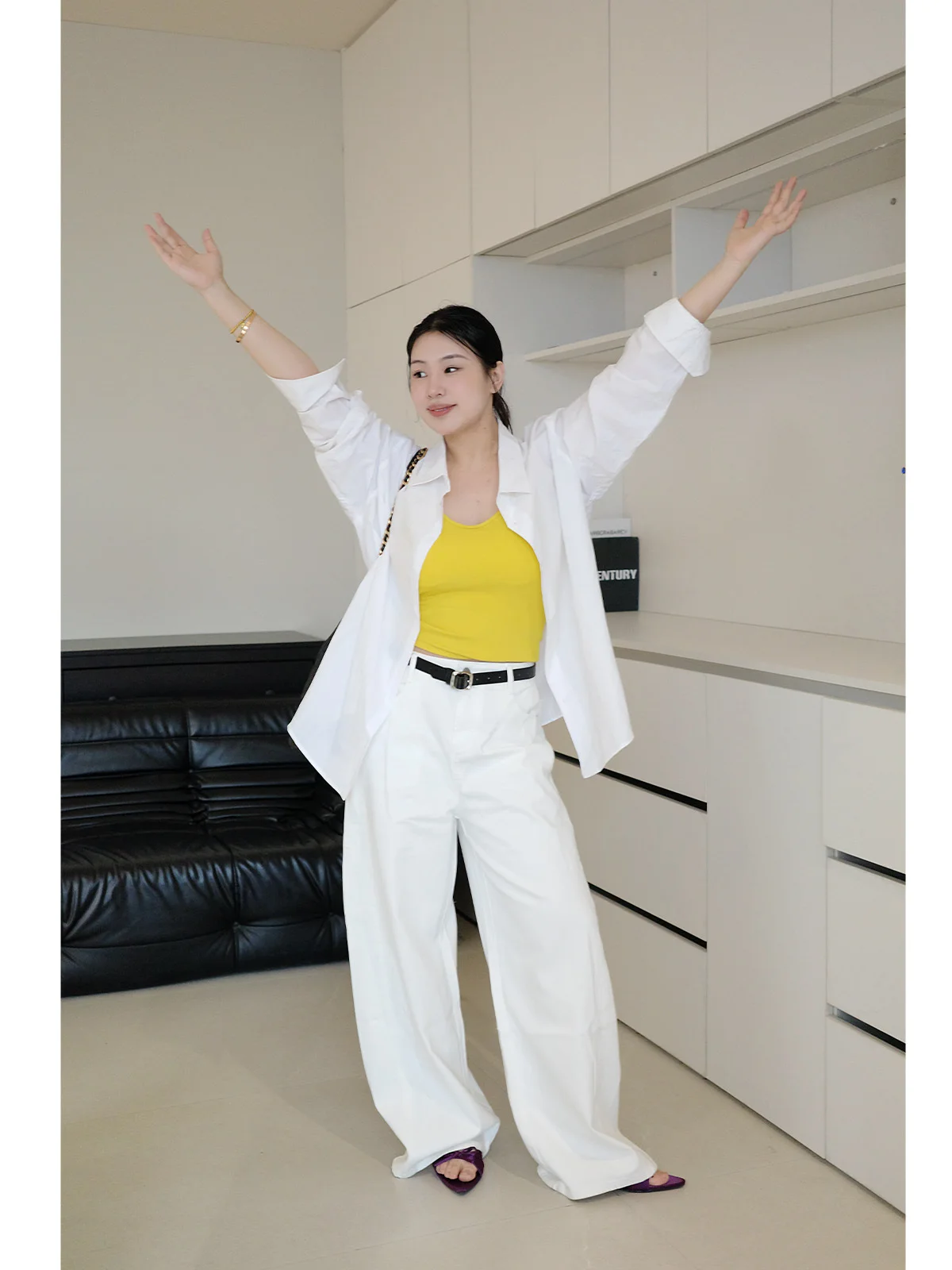Slimming Effectiveness Boyfriend Style Loose Collar Lazy Versatile Minimalist Design Pure Cotton Long Sleeve Neck Shirt
Slimming Effectiveness Boyfriend Style Loose Collar Lazy Versatile Minimalist Design Pure Cotton Long Sleeve Neck Shirt