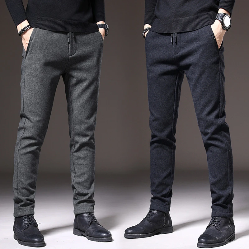 Autumn Winter Brushed Fabric Casual Pants Men Thick Business Work Slim Cotton Black Grey Trousers Male Plus Size 38
Autumn Winter Brushed Fabric Casual Pants Men Thick Business Work Slim Cotton Black Grey Trousers Male Plus Size 38