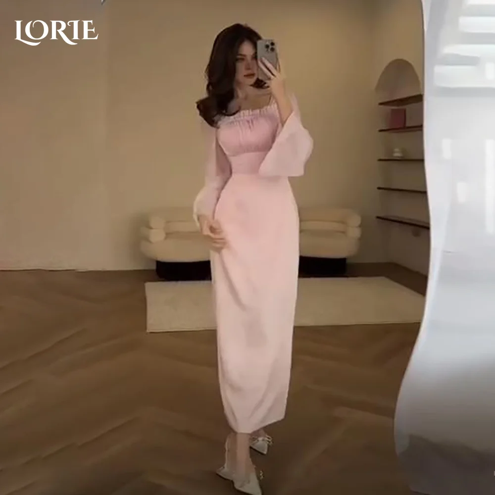 LORIE Modest Crepe Saudi Evening Dresses Elegant Flared Long Sleeves A-Line Pleats Arabia Prom Gown Party Dresses Customized
LORIE Modest Crepe Saudi Evening Dresses Elegant Flared Long Sleeves A-Line Pleats Arabia Prom Gown Party Dresses Customized