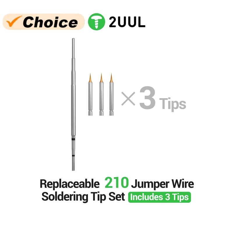 2UUL FD35 210 Soldering Tip Set for Mobile Phone Fast Heating Pure Copper Fine Point Tips BGA Jumper Wire Repair Tools
2UUL FD35 210 Soldering Tip Set for Mobile Phone Fast Heating Pure Copper Fine Point Tips BGA Jumper Wire Repair Tools