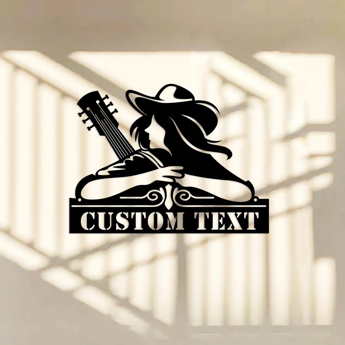 Custom Cowgirl With Guitar Metal Wall Art Personalized Girl Playing Guitar Name Sign Home Decor Guitarist Nursery Decoration
Custom Cowgirl With Guitar Metal Wall Art Personalized Girl Playing Guitar Name Sign Home Decor Guitarist Nursery Decoration