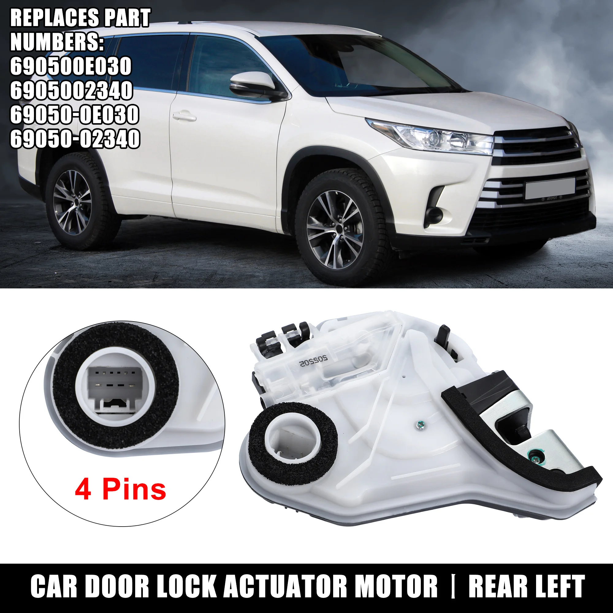 Uxcell Rear Left Door Lock Actuator Motor for Toyota Corolla Camry 14-17 690600E030
Uxcell Rear Left Door Lock Actuator Motor for Toyota Corolla Camry 14-17 690600E030