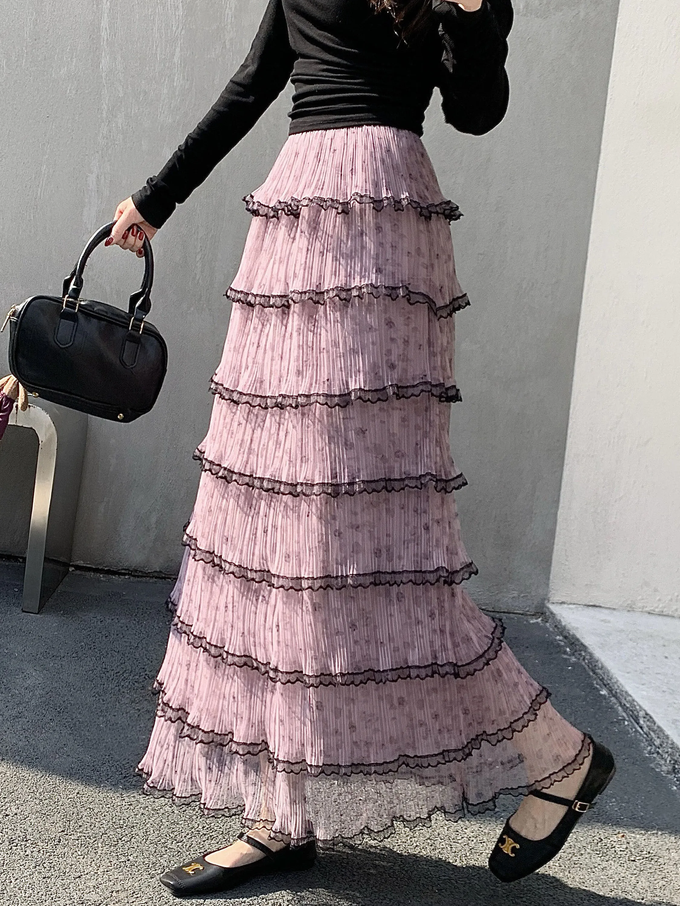 Retro Floral Lace Half Skirt Cake Style Women's Spring Autumn High Waist Slimming Long A-Line Skirt with Inner Korean ...
Retro Floral Lace Half Skirt Cake Style Women's Spring Autumn High Waist Slimming Long A-Line Skirt with Inner Korean ...